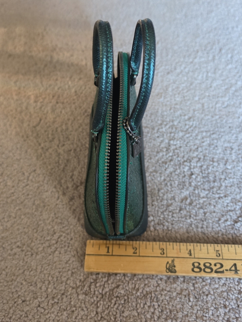 Coach Wizard of Oz Emerald Glitter Micro Mini Sierra Satchel - Picture 10 of 11